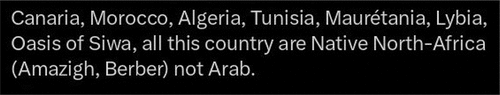 Figure 2. Stressing that countries in the Maghreb region belong to native Africans, and not Arabs.