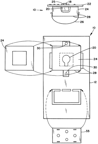 Figure 19. Temperature and PIR sensor module in US 6772326 and US 6082894.