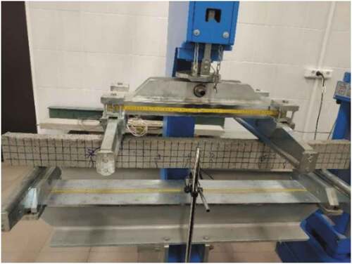 Figure 3. Beam deflection test