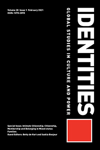 Cover image for Identities, Volume 28, Issue 1, 2021