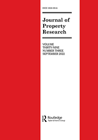 Cover image for Journal of Property Research, Volume 39, Issue 3, 2022