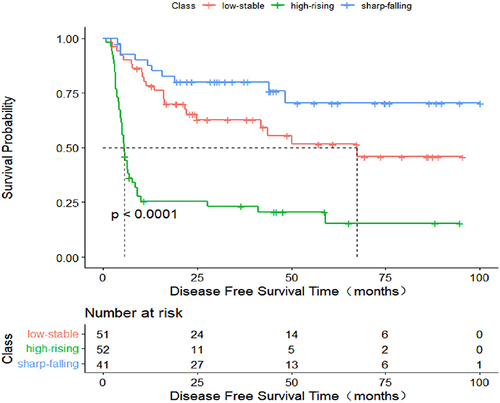 Figure 4 Kaplan-Meier curves of disease-free survival in patients with IM-HCC after HR.