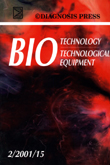 Cover image for Biotechnology & Biotechnological Equipment, Volume 15, Issue 2, 2001