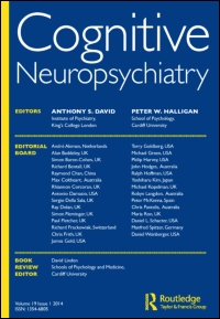 Cover image for Cognitive Neuropsychiatry, Volume 8, Issue 1, 2003