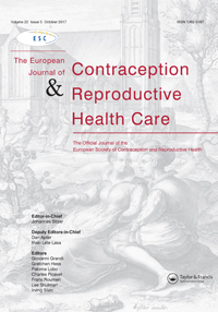 Cover image for The European Journal of Contraception & Reproductive Health Care, Volume 22, Issue 5, 2017