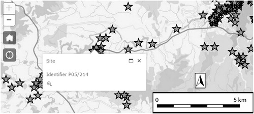 Figure 4. Example of Public Access to ArchSite Online Geodatabase. Note that while previously recorded sites are represented, and site numbers given, the specific location and other details are obscured. Source: http://www.archsite.org.nz/