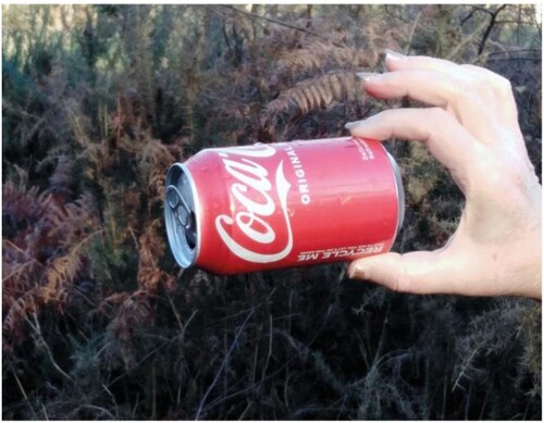 Figure 3. Coke. In-Common Sites, Walk No. 1, Mousehold Heath, Norwich. 2021. Image: Cora (Sprowston Youth Engagement Project).