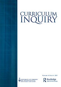 Cover image for Curriculum Inquiry, Volume 45, Issue 4, 2015