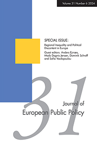 Cover image for Journal of European Public Policy, Volume 31, Issue 6, 2024