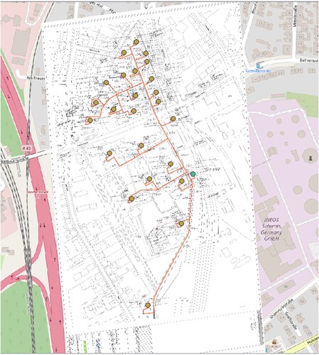 Figure 8. GIS illustration of Shamrockpark district for third use case.