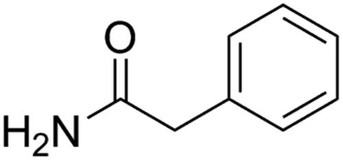 Figure 1. Structure of phenylacetamide. The extraction purity is higher than 98%.
