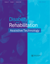 Cover image for Disability and Rehabilitation: Assistive Technology, Volume 17, Issue 7, 2022