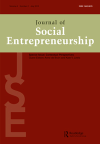 Cover image for Journal of Social Entrepreneurship, Volume 6, Issue 2, 2015