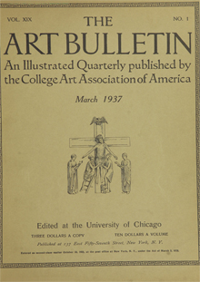 Cover image for The Art Bulletin, Volume 19, Issue 1, 1937