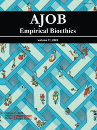 Cover image for AJOB Empirical Bioethics, Volume 11, Issue 2, 2020