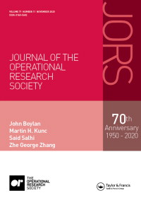 Cover image for Journal of the Operational Research Society, Volume 71, Issue 11, 2020