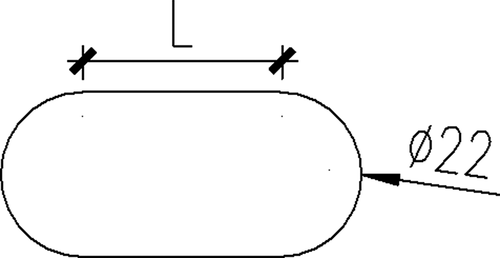 Figure 4. Detail of slotted hole.