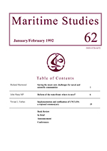 Cover image for Australian Journal of Maritime & Ocean Affairs, Volume 1992, Issue 62, 1992