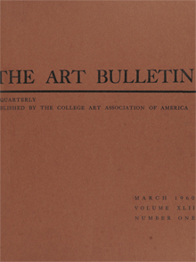Cover image for The Art Bulletin, Volume 42, Issue 1, 1960