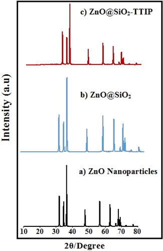 Figure 2. XRD patterns of the samples.