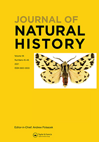 Cover image for Journal of Natural History, Volume 55, Issue 45-46, 2021