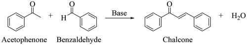 Scheme 1. Synthesis of chalcone via aldol condensation.