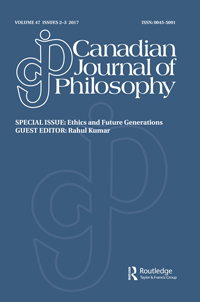 Cover image for Canadian Journal of Philosophy, Volume 47, Issue 2-3, 2017
