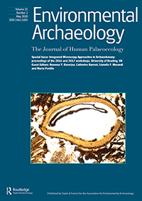 Cover image for Environmental Archaeology, Volume 25, Issue 2, 2020