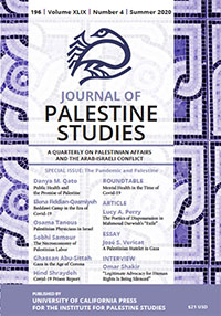 Cover image for Journal of Palestine Studies, Volume 49, Issue 4, 2020