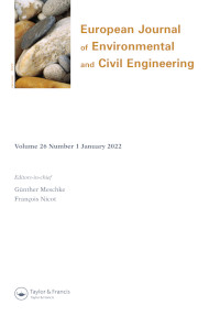 Cover image for European Journal of Environmental and Civil Engineering, Volume 26, Issue 1, 2022