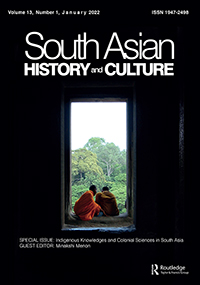 Cover image for South Asian History and Culture, Volume 13, Issue 1, 2022