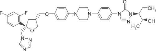 Figure 1 Structural formula of posaconazole.