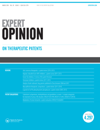 Cover image for Expert Opinion on Therapeutic Patents, Volume 26, Issue 3, 2016