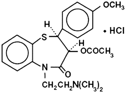 Figure 1. Structure of diltiazem hydrochloride.