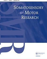 Cover image for Somatosensory & Motor Research, Volume 37, Issue 3, 2020