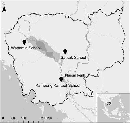 Figure 1. Map of the research sites.
