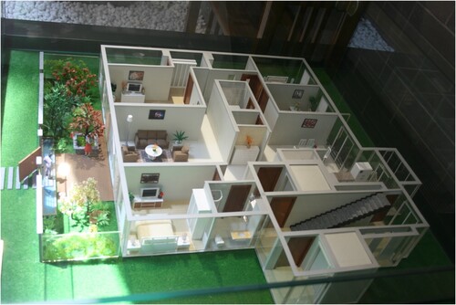 FIGURE 4. A model of the interiors of the apartment displayed for the Dream World 2008 (国奧村 2008), the Olympic Village.
