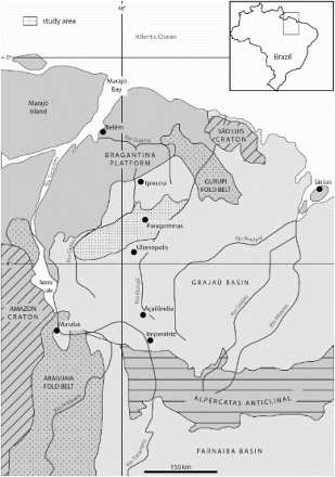 Figure 1. Regional geological context, adapted from CitationKotschoubey et al. (2005b).