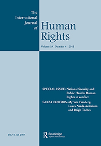 Cover image for The International Journal of Human Rights, Volume 19, Issue 4, 2015