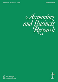 Cover image for Accounting and Business Research, Volume 49, Issue 5, 2019