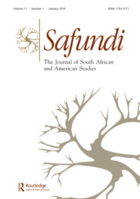 Cover image for Safundi, Volume 17, Issue 1, 2016