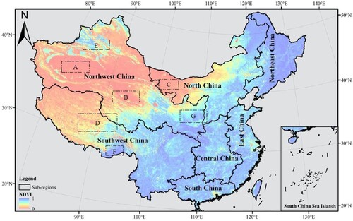 Figure 13. Several representative areas were indicated by rectangular boxes based on Figure 2.