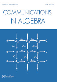 Cover image for Communications in Algebra, Volume 50, Issue 3, 2022