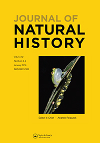 Cover image for Journal of Natural History, Volume 52, Issue 3-4, 2018