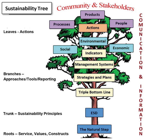 Figure 1. Sustainability tree (Crawford, Young, and Mial Citation2002)