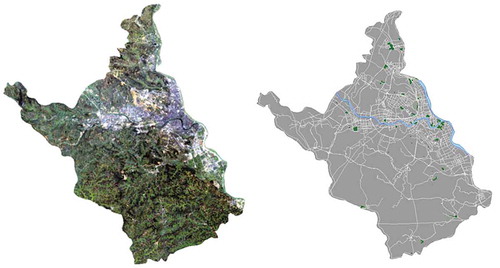 Figure 3. Patch extraction of green space landscape in Fucheng District