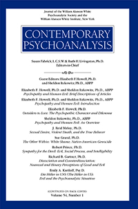Cover image for Contemporary Psychoanalysis, Volume 54, Issue 1, 2018
