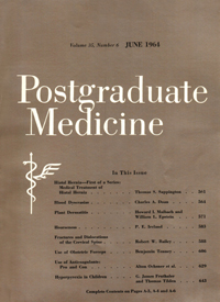 Cover image for Postgraduate Medicine, Volume 35, Issue 6, 1964