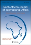 Cover image for South African Journal of International Affairs, Volume 20, Issue 1, 2013