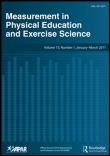 Cover image for Measurement in Physical Education and Exercise Science, Volume 16, Issue 4, 2012